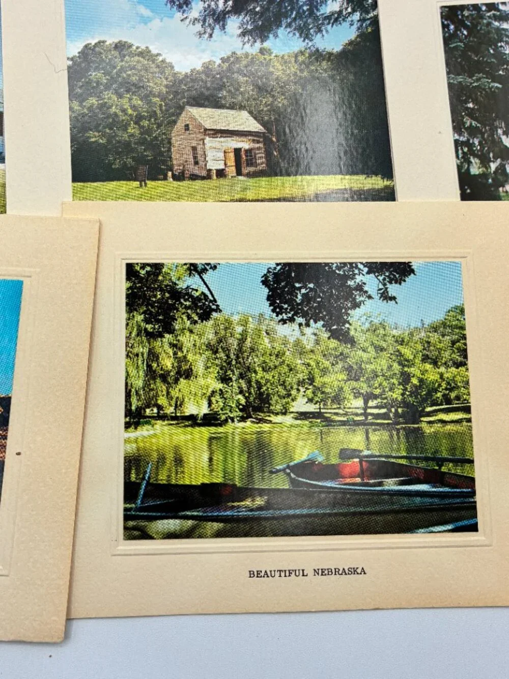 Vtg Nebraska Photo Note Cards Lot of 18 Landmarks Scenes Bright of America Blank